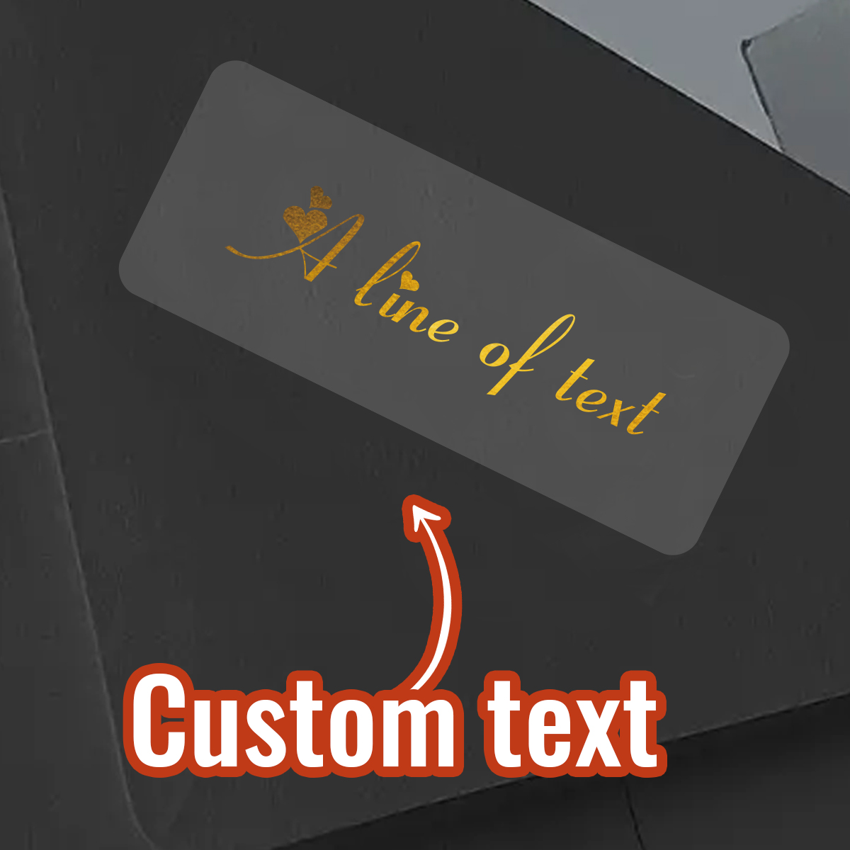 Personalised Candle Label - Adesivi Rettangolari Trasparenti con Testo Personalizzato