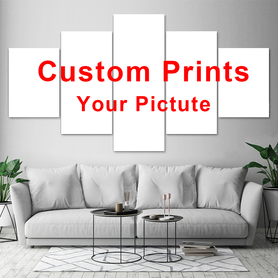 Custom Map Poster - 5 pezzi su tela da parete