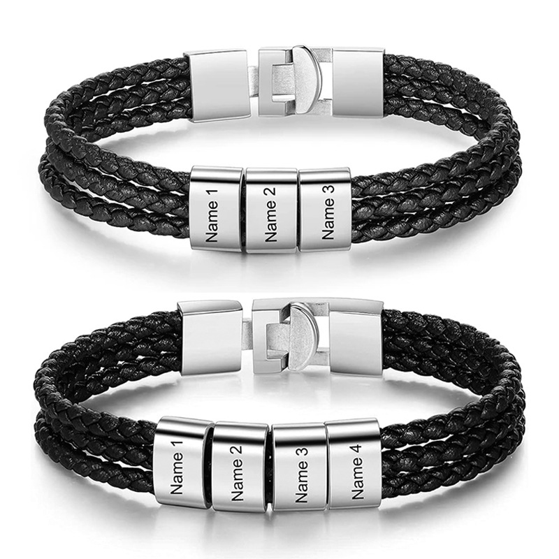 Coordinates Bracelet - Braccialetti da uomo personalizzati con nomi