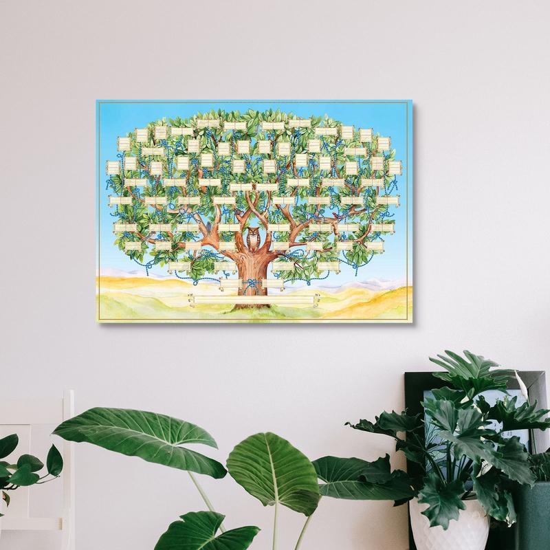 Grafico dell'albero genealogic - Family Tree Print recensione e prezzo