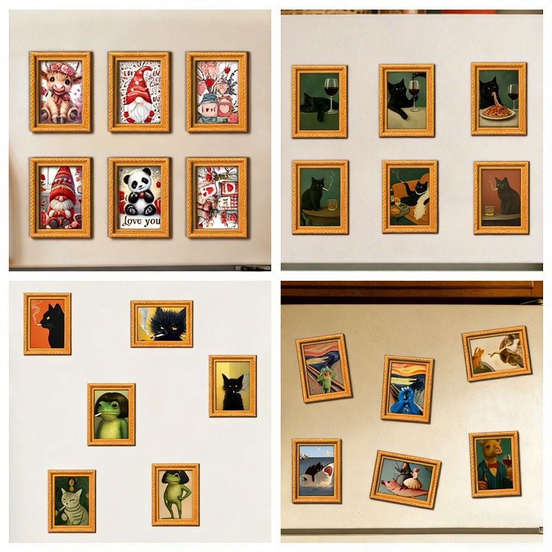 Set di 6 Magneti in Legno per  - Engraved Wood Frame recensione e prezzo